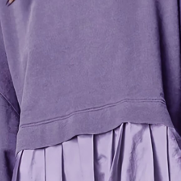 Purple Long Sleeve Sweater Dress - Picture 4 of 6